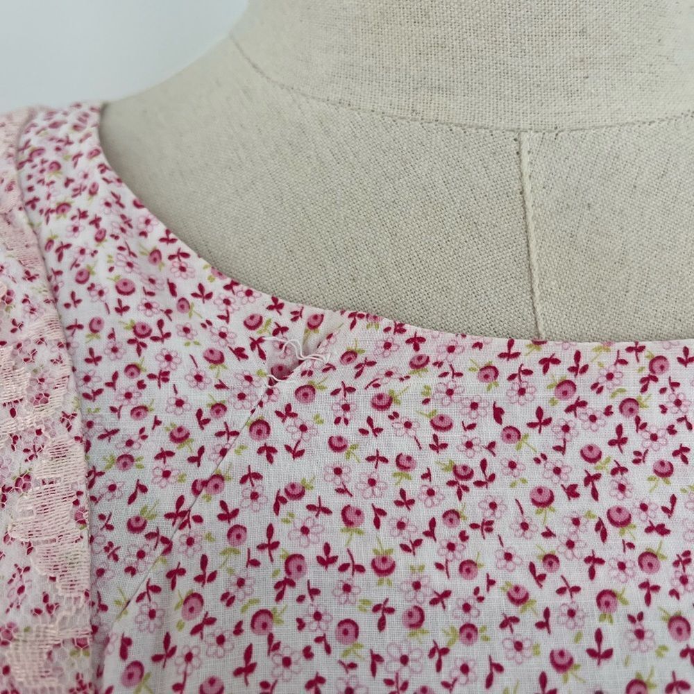 Vintage Puff Sleeve Prairie Dress XS - Picture 11 of 13